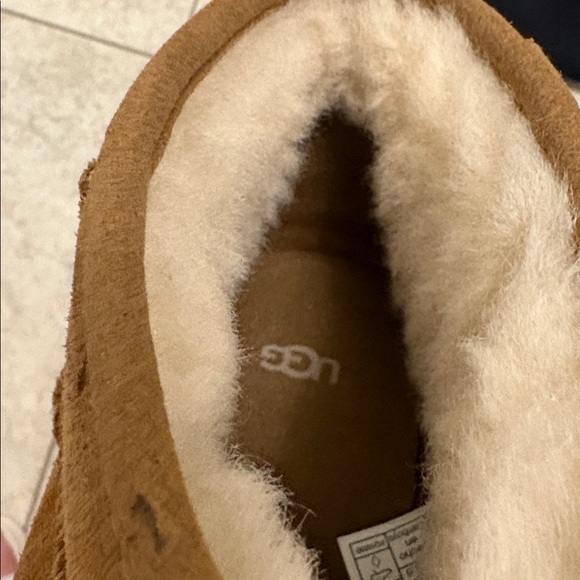 UGG Brown Suede Ankle Boots with Fur Lining - Picture 13 of 16